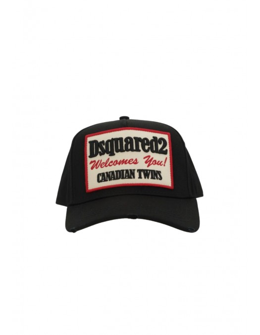 Sapca DSQUARED2,  Welcomes You Tag, Black - BCM098405C000012124UNI