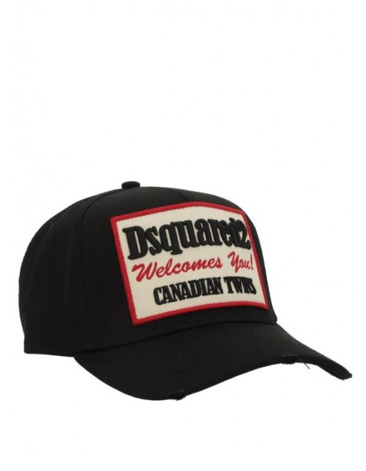 Sapca DSQUARED2,  Welcomes You Tag, Black - BCM098405C000012124UNI