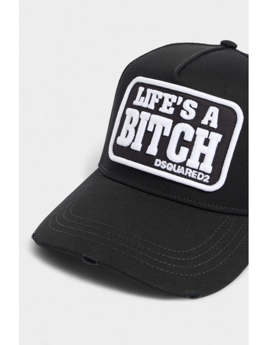 Sapca DSQUARED2, D2 Graphic Baseball Cap, Negru - BCM098705C026942124