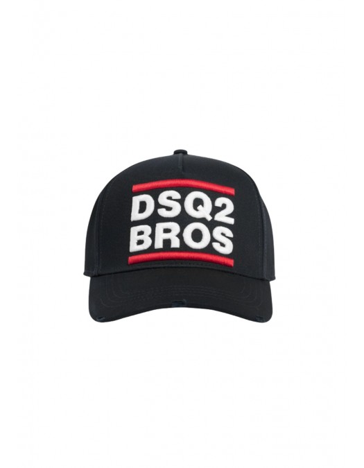 Sapca DSQUARED2, DSQ2 BROS Baseball Cap, Negru - BCM098905C000012124