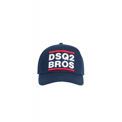 Sapca DSQUARED2, DSQ2 BROS Baseball Cap, Albastru
