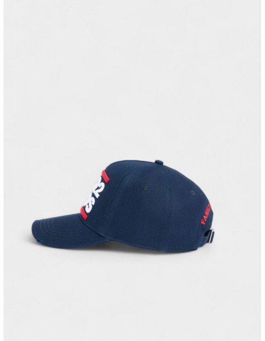 Sapca DSQUARED2, DSQ2 BROS Baseball Cap, Albastru - BCM098905C000013073