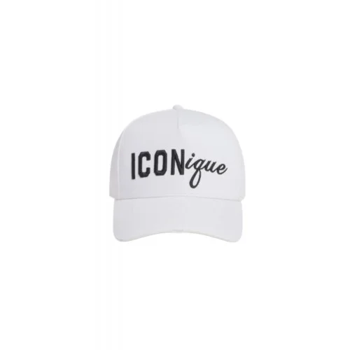 Sapca DSQUARED2,  ICONique Baseball Cap, Alb