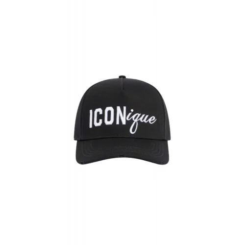 Sapca DSQUARED2,  ICONique Baseball Cap, Negru