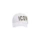 Sapca DSQUARED2, ICONique Baseball Cap Patch, Women, Alb - BCW099705C000011062