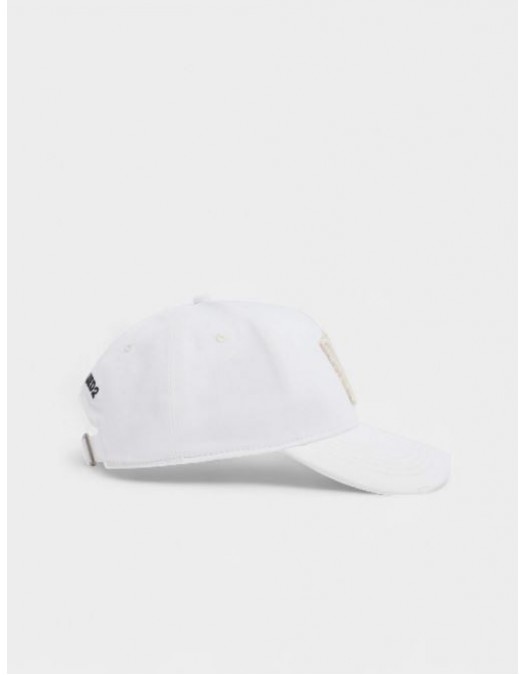 Sapca DSQUARED2, ICONique Baseball Cap Patch, Women, Alb - BCW099705C000011062