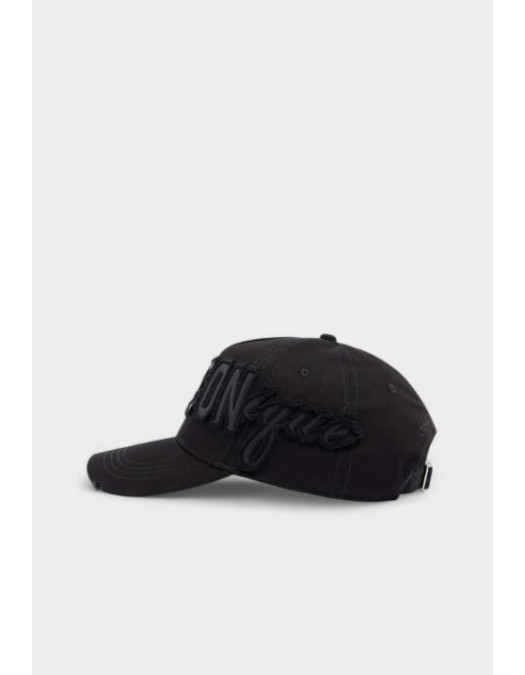 Sapca DSQUARED2,  ICONique Baseball Cap Patch, Negru - BCM099705C000012124UNI