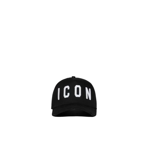 Sapca DSQUARED2, Be Icon Design, Baseball Cap, White Logo, Black
