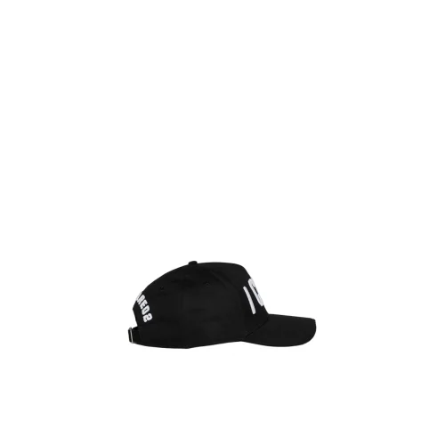 Sapca DSQUARED2, Be Icon Design, Baseball Cap, White Logo, Black