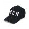 Sapca DSQUARED2, Icon brodat alb, Black