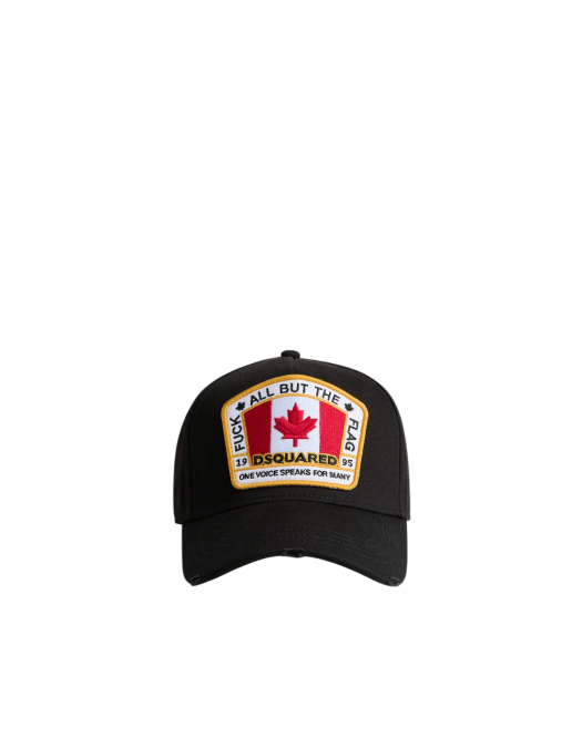 SAPCA DSQUARED2, Canadian Flag Baseball, Black - BCM401105C000012124