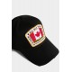 SAPCA DSQUARED2, Canadian Flag Baseball, Black - BCM401105C000012124