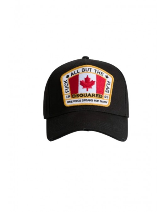 SAPCA DSQUARED2, Canadian Flag Baseball, Black - BCM401105C000012124