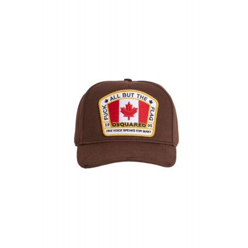 Sapca DSQUARED2, Baseball, Logo Insert, Brown Sapca DSQUARED2, Baseball, Logo Insert, Brown