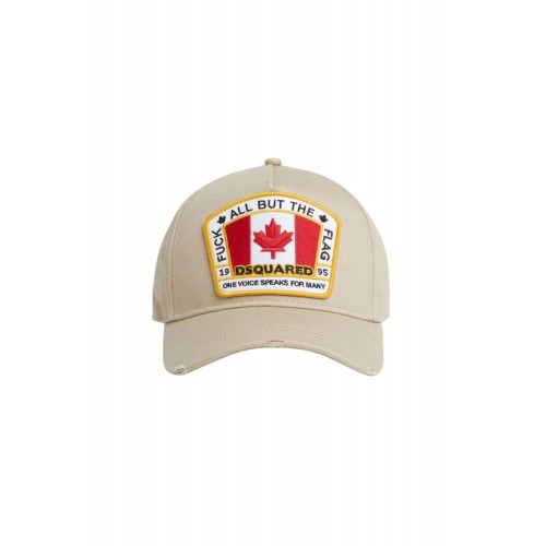 Sapca DSQUARED2, Baseball, Logo Insert, Beige Sapca DSQUARED2, Baseball, Logo Insert, Beige