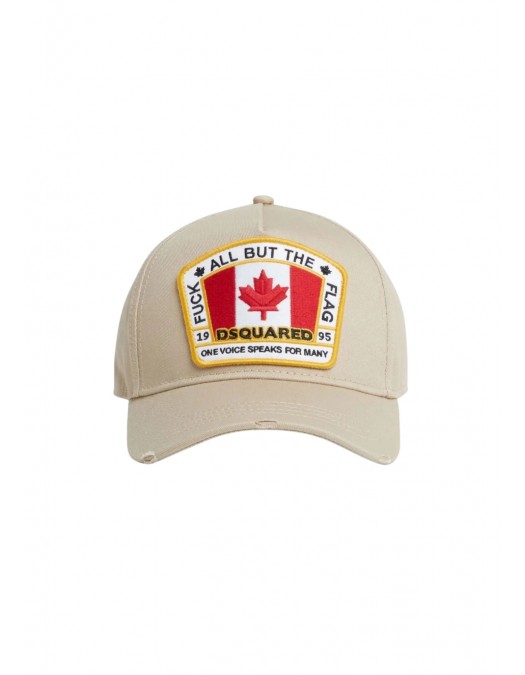 Sapca DSQUARED2, Baseball, Logo Insert, Beige - BCM401105C000015130 Sapca DSQUARED2, Baseball, Logo Insert, Beige - BCM401105C000015130