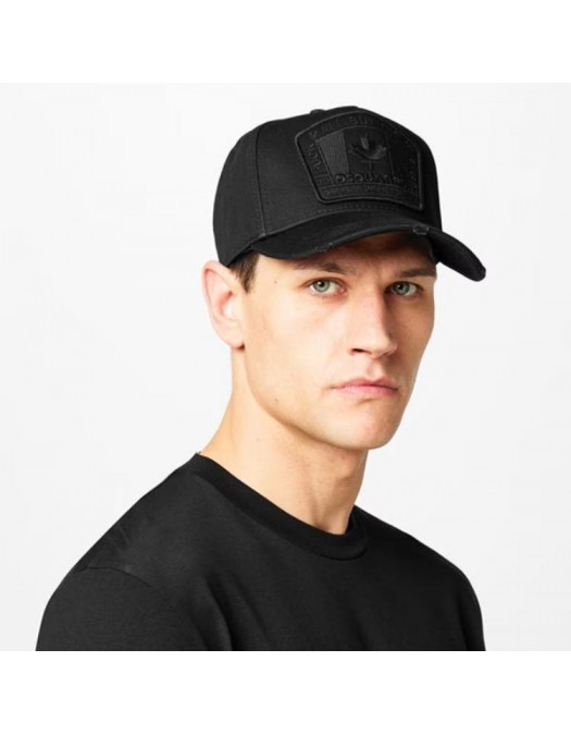 Sapca DSQUARED2, Fuck All But The Flag, Black - BCM401105C00001M436