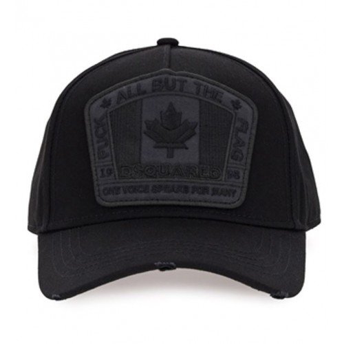 Sapca DSQUARED2, Fuck All But The Flag, Black