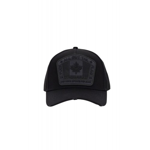 Sapca DSQUARED2, Fuck All But The Flag, Black