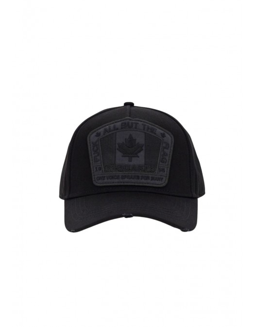Sapca DSQUARED2, Fuck All But The Flag, Black - BCM401105C00001M436