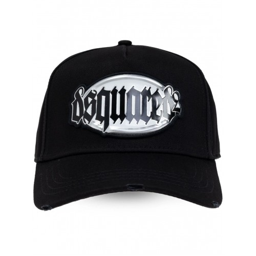 Sapca DSQUARED2, Cotton, Graphic Logo Insert, Black Sapca DSQUARED2, Cotton, Graphic Logo Insert, Black