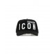 Sapca DSQUARED2, Be Icon Baseball, Black - BCW079305C00001M063UNI