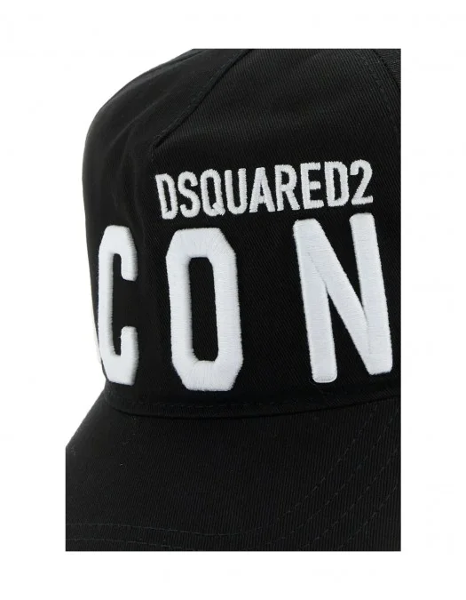 Sapca DSQUARED2, Be Icon Baseball, Black - BCW079305C00001M063UNI