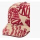 Sapca DSQUARED2, Printed denim Rebel Hibiscus baseball cap - BCW097300308745M4236