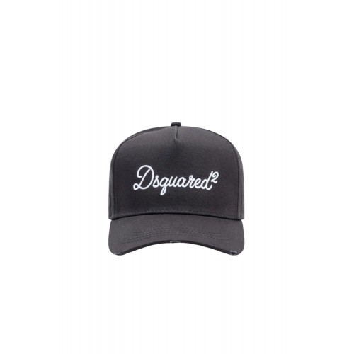 Sapca DSQUARED2, logo-embroidered baseball cap, Negru