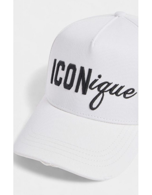 Sapca DSQUARED2,  ICONique Baseball Cap, Women, Alb - BCW099605C000011062