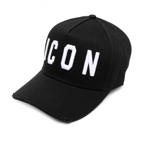 Sapca Dsquared2, Insertie logo alba, Negru