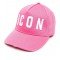 Sapca Dsquared2, Insertie logo alba,Roz