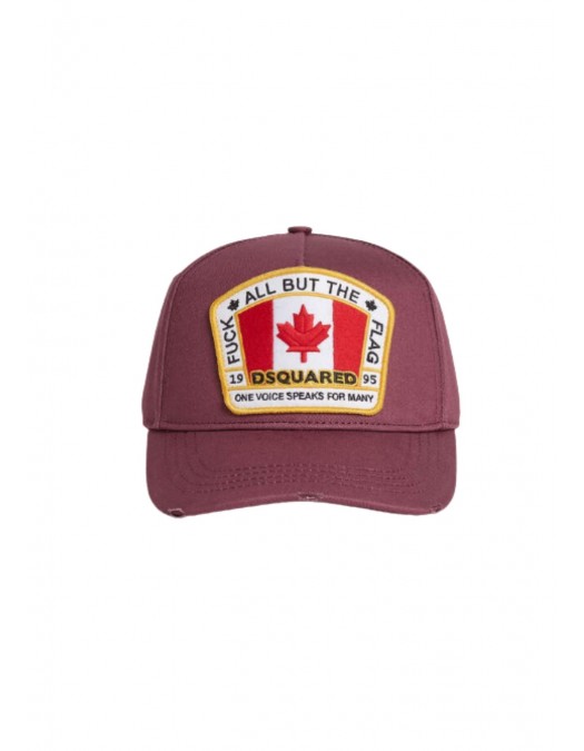 Sapca DSQUARED2, Baseball, Canadian Flag, Visiniu - BCW401105C000019246