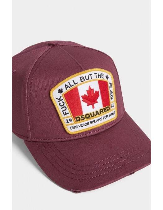 Sapca DSQUARED2, Baseball, Canadian Flag, Visiniu - BCW401105C000019246