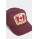 Sapca DSQUARED2, Baseball, Canadian Flag, Visiniu - BCW401105C000019246