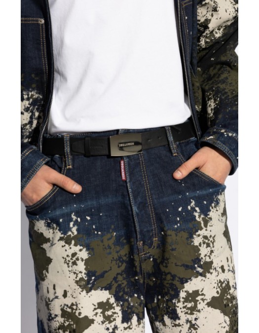 CUREA DSQUARED2 DSQUARED2, Catarama metalica, Negru - BEM062201500001M802 CUREA DSQUARED2 DSQUARED2, Catarama metalica, Negru - BEM062201500001M802