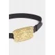Curea DSQUARED2, Boxeur Plaque, Black - BEM065301500001M645 Curea DSQUARED2, Boxeur Plaque, Black - BEM065301500001M645
