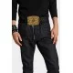 Curea DSQUARED2, Boxeur Plaque, Black - BEM065301500001M645 Curea DSQUARED2, Boxeur Plaque, Black - BEM065301500001M645