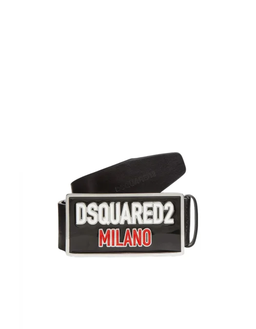 Sneakers DSQUARED2, Logo Plaque Milano, Black - BEM065601500001M436 Sneakers DSQUARED2, Logo Plaque Milano, Black - BEM065601500001M436