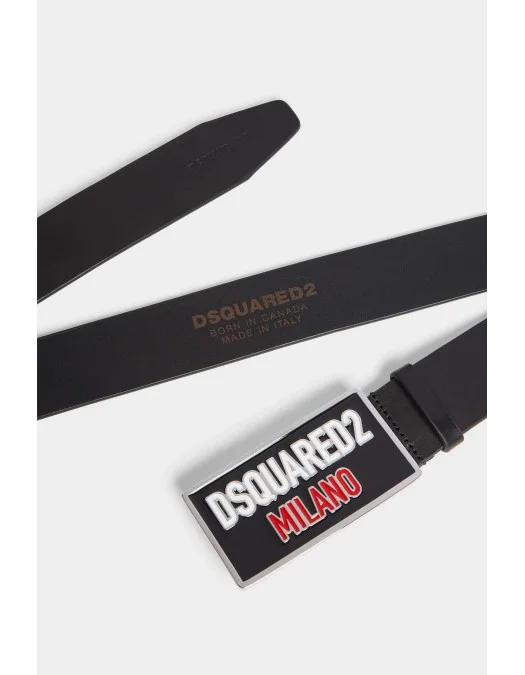 Sneakers DSQUARED2, Logo Plaque Milano, Black - BEM065601500001M436 Sneakers DSQUARED2, Logo Plaque Milano, Black - BEM065601500001M436