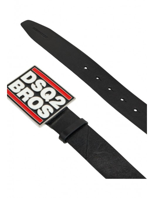 Curea  DSQUARED2, Plaque Leather Belt - BEM0712129000012124