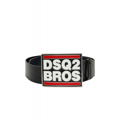 Curea  DSQUARED2, Plaque Leather Belt