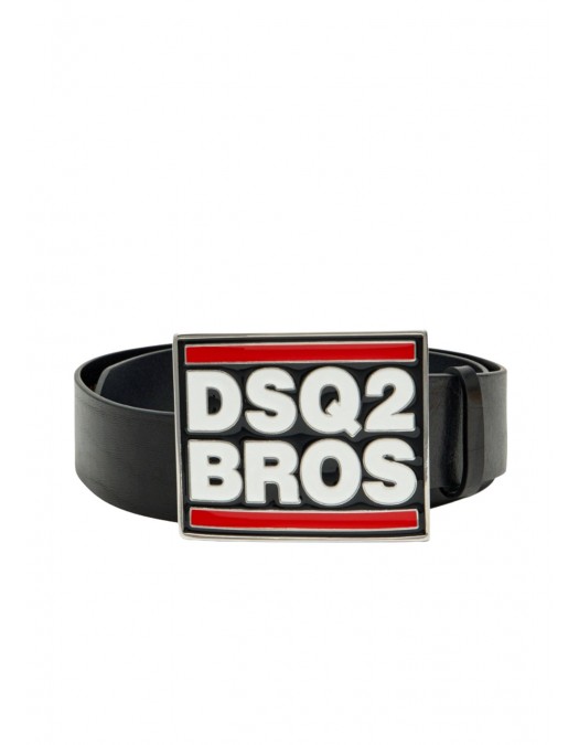Curea  DSQUARED2, Plaque Leather Belt - BEM0712129000012124