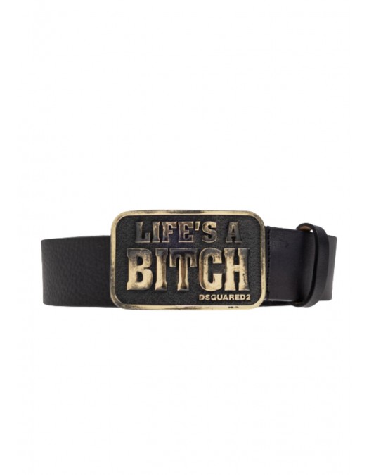 Curea DSQUARED2, BLACK Leather belt - BEM0713015024022124