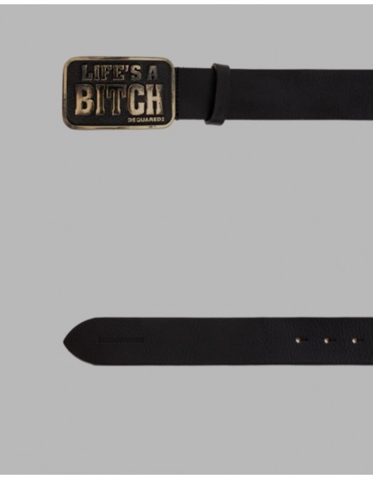 Curea DSQUARED2, BLACK Leather belt - BEM0713015024022124