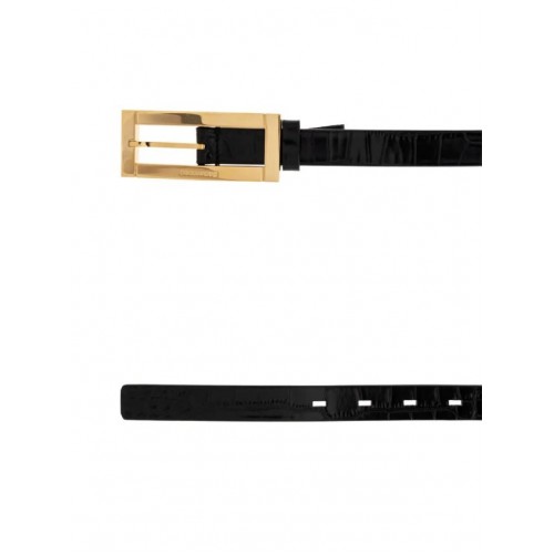 Curea DSQUARED2, Gold Logo, Negru