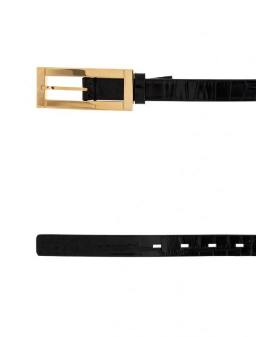 Curea DSQUARED2, Gold Logo, Negru - BEW044413880001M1159