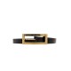 Curea DSQUARED2, Gold Logo, Negru - BEW044413880001M1159