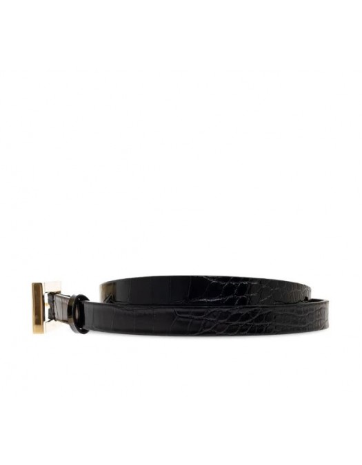 Curea DSQUARED2, Gold Logo, Negru - BEW044413880001M1159