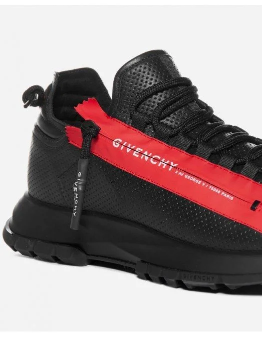 SNEAKERS GIVENCHY, Spectre Runner zip leather Black - BH003MH14R009